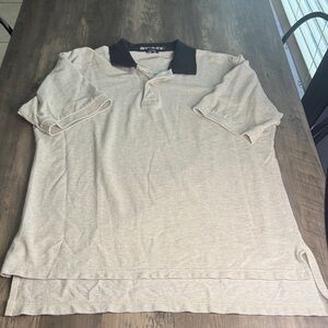 Boast Beige Polo with Black Collar